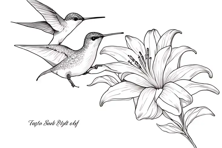 Hummingbird Lily Flower