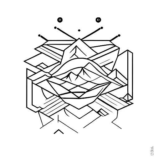 Mistic Geometric Mountain