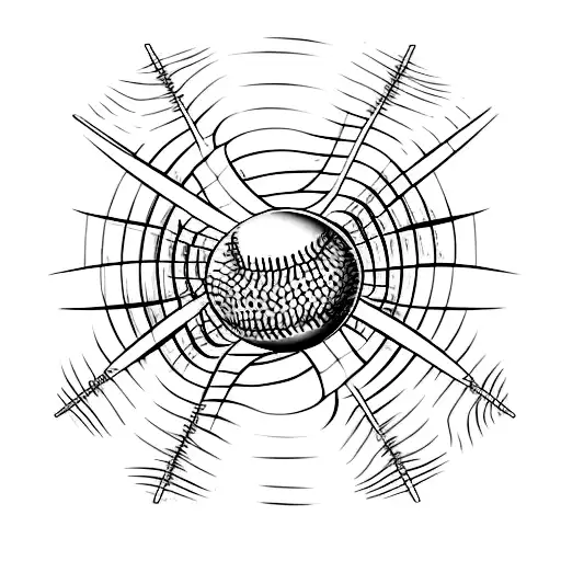 Baseball Bat And Ball Morphing Into A Spine With Nerves And Muscles