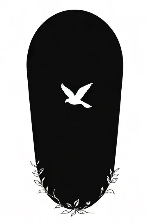 A Wreath Of Roses With A Perched Dove In The Center