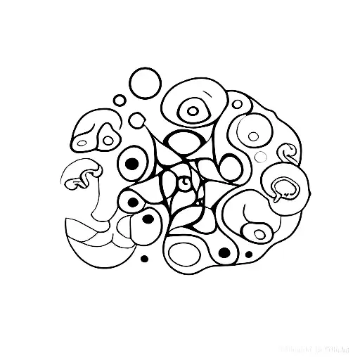 A Circle Of Psilocybin Mushrooms