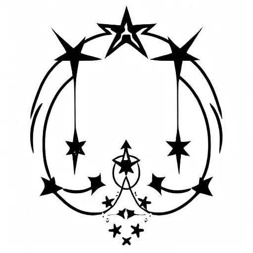 Cancer Constellation With Angel Wings And Halo