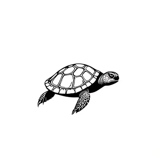 Turtle Silhouette Fill