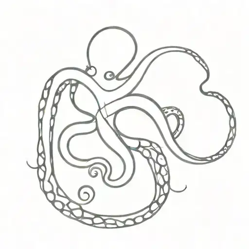 Lucia Around An Octopus Wrapped