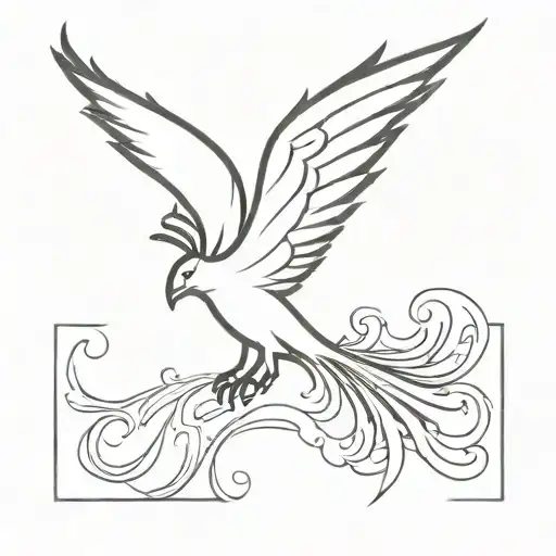 Phoenix Tattoo Design