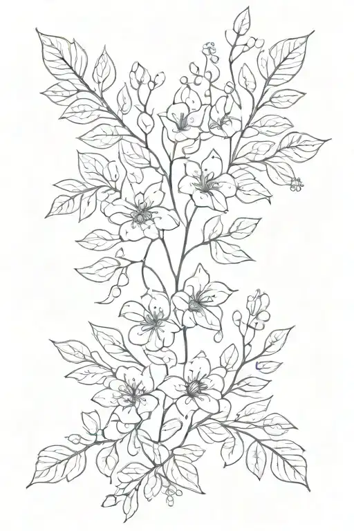 A Stew With Leaves And Little Flowers