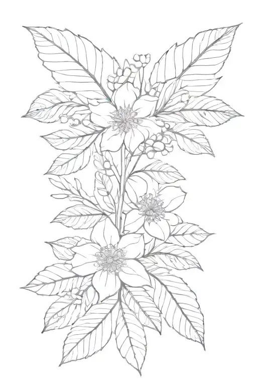 A Stew With Leaves And Little Flowers