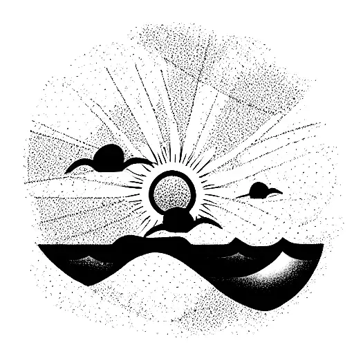 Sunset Cinamon Sea Wind