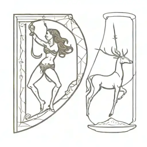 Hourglass And Sagittarius Centaur