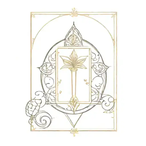 Medieval Engraving Tarot Card