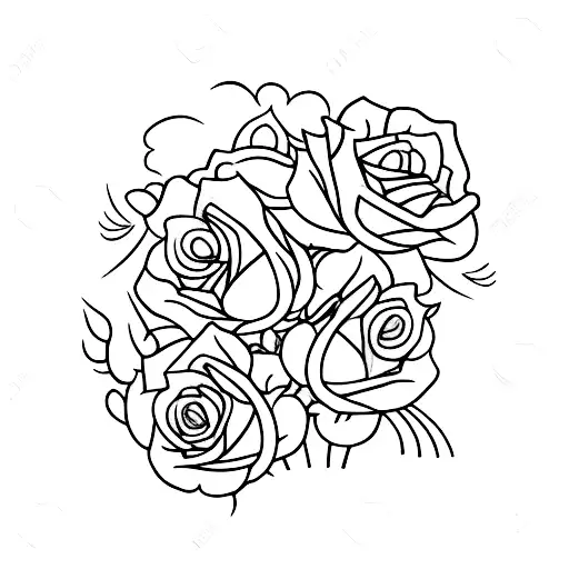 A Dark Tower In A Sea Of Red Roses