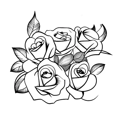 A Dark Tower Surrounded With Roses