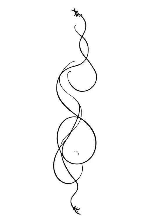 Lasso Fine Line Tattoo For Mum