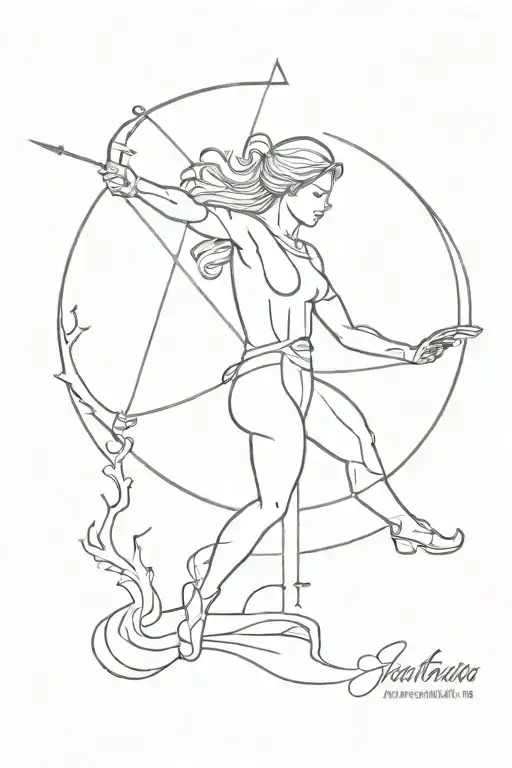 Astrological Sign Sagittarius Archer Shooting
