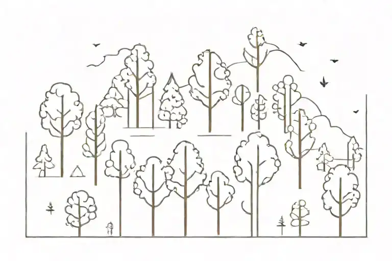 Trees Background Looking