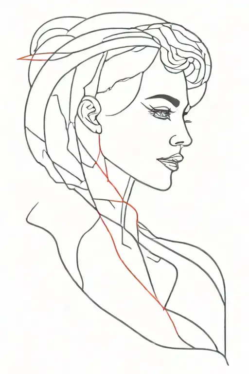 Red Line Tattoo Inspired