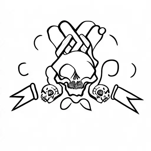 Skull With Rabbit Ears