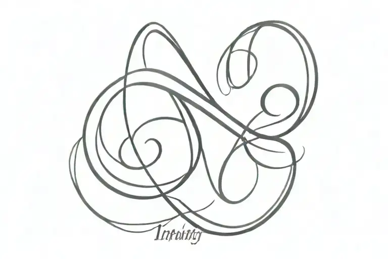 Infinity Symbol With Letters