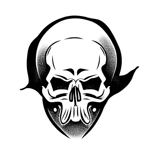 Skull With Cpap Mask