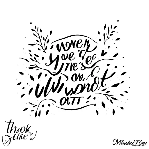 Encouraging Quote Along The Spine For Women