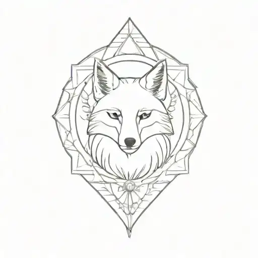 Fox Inside Mandala