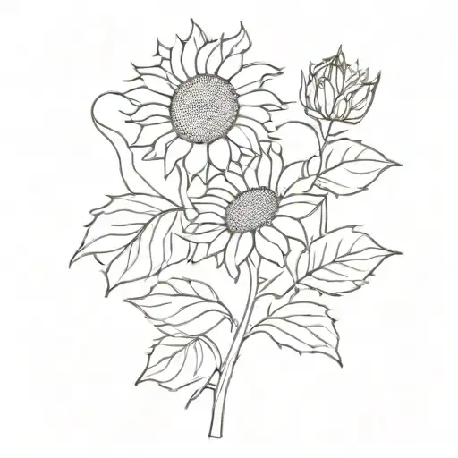 Van Gogh Sunflower Twirly