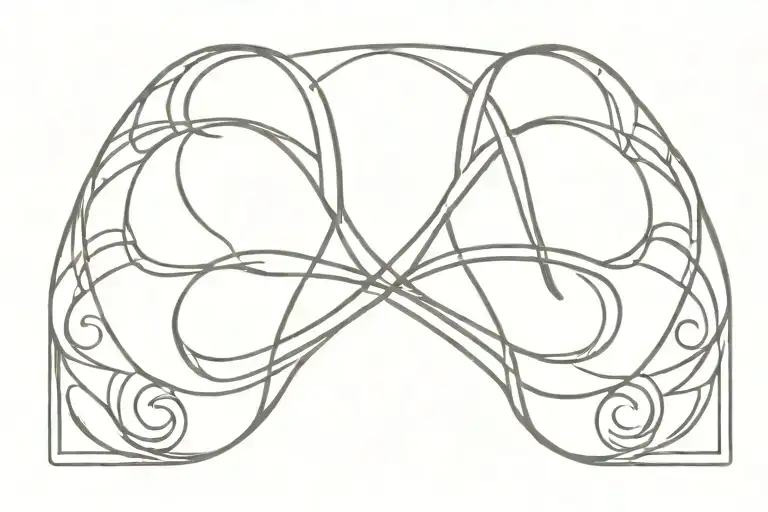 An Infiniti Symbol With A Z And A B In The Infinitis Circles