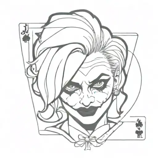 Joker Card Sexy Woman