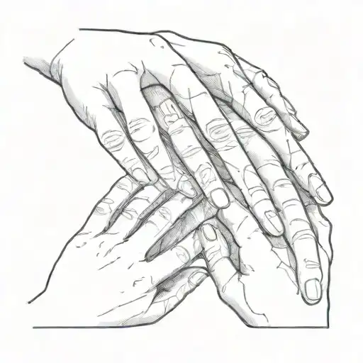 The Hands Of My 3 Kids One Inside The Other From The Oldest To The Youngest