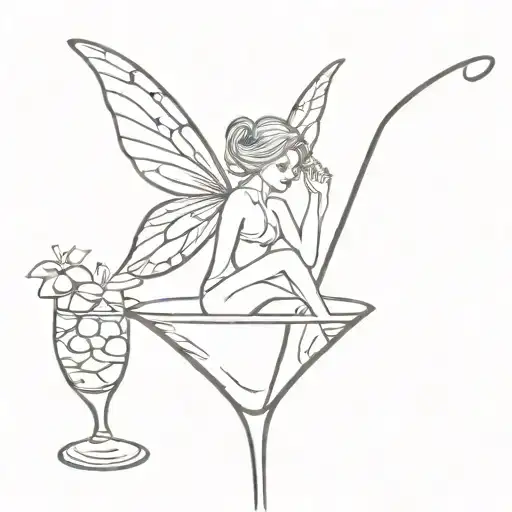 Fairy In A Martini Glass