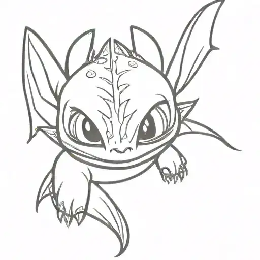 Toothless From How To Train Your Dragon