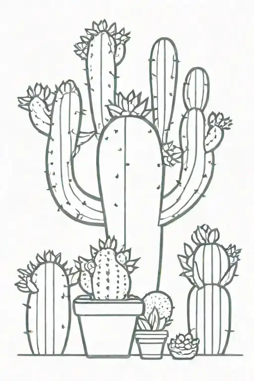 Cactus With Children