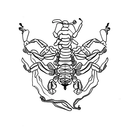 Scorpion Made Of Orchid Flowers