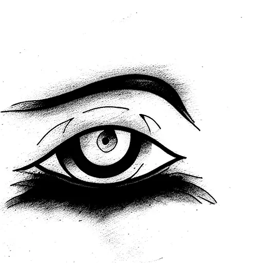 A Detailed Strong Emotional Eye With Fire From Within And All Around It Too