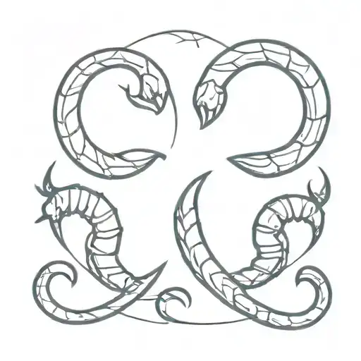 Mbf Initials With Scorpion