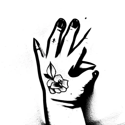 Dainty Skull Hands