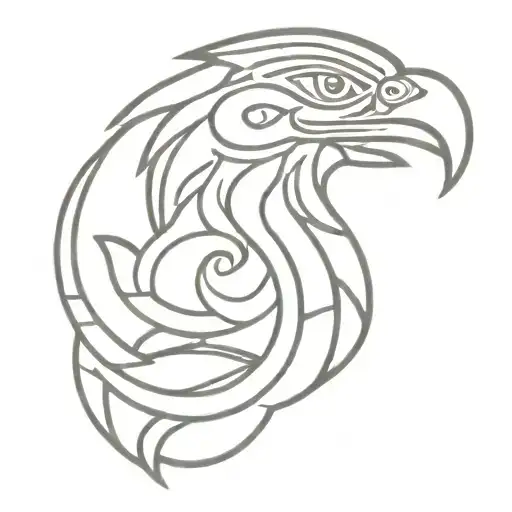 Mayan Eagle And Snake