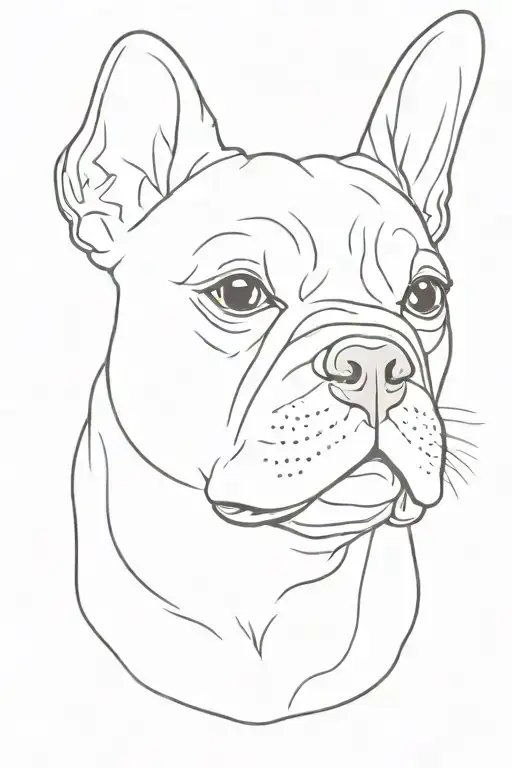 French Bulldog Head