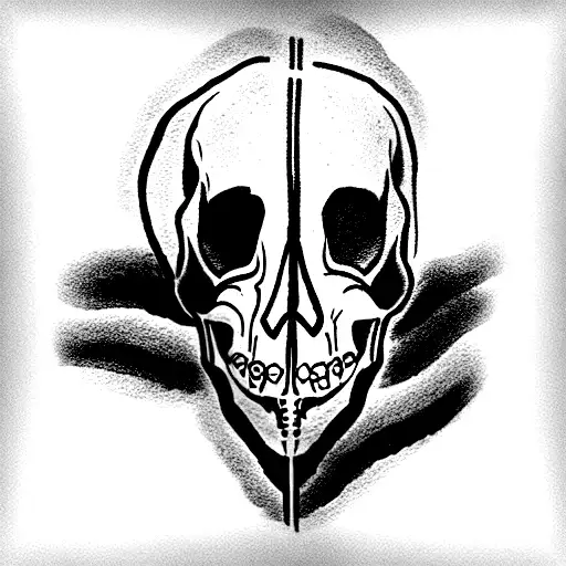 Skull Wearing A Cpap Sleep Apnea Mask