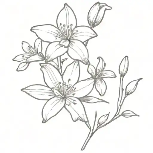 Lily Orchid Cherry Blossom