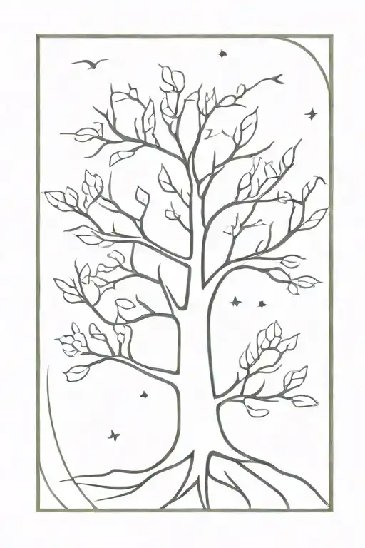 Simple Tree With Letter J