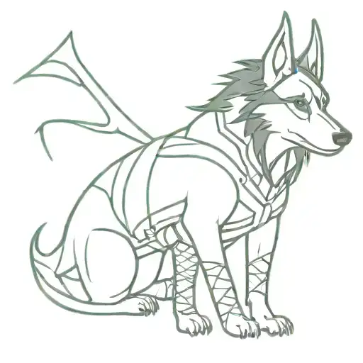 Marvel Comics Loki Whole Armour With A Head Of A Bordercollie