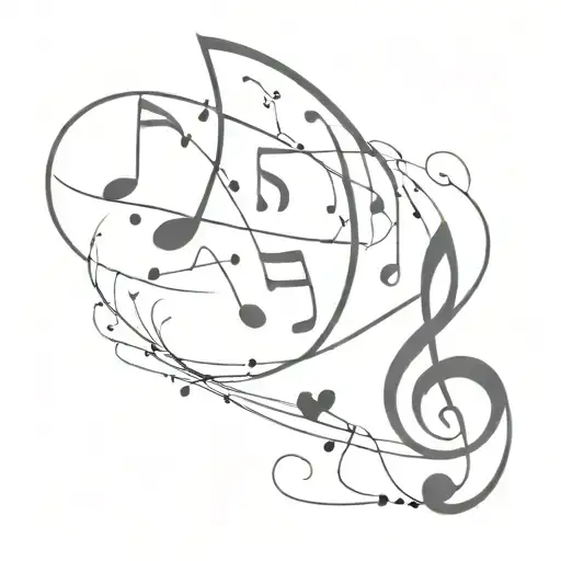 Music Notes Dance Love