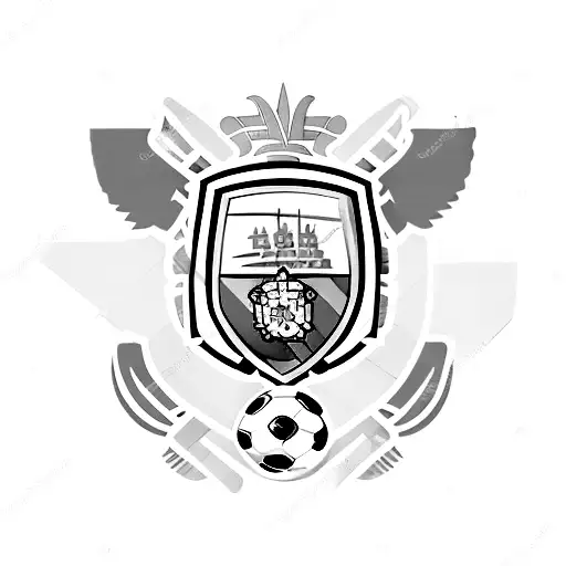 Combine The Manchester City Logo With A Football Silhouette In A Minimalist Style