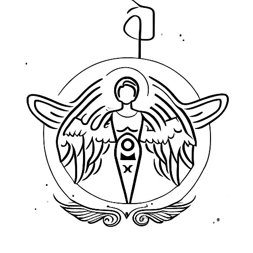 Simple 777 Angel Number With Sagittarius Symbol