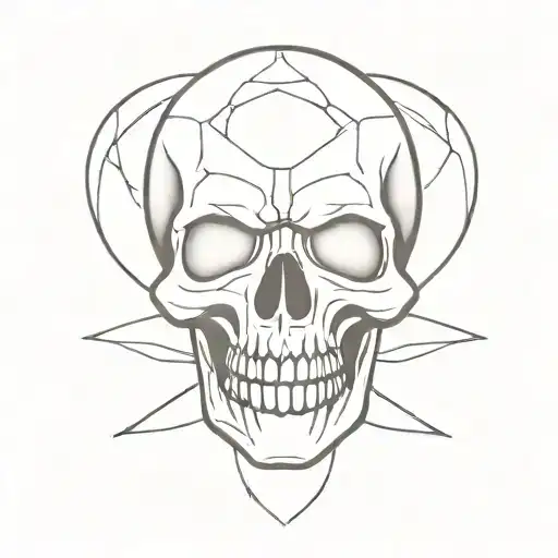 Skull 2 Line