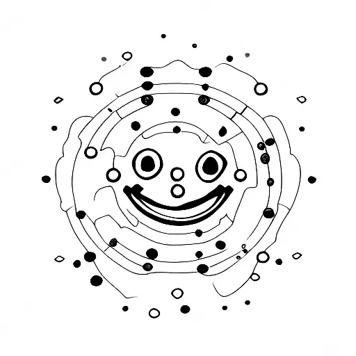 Melting Smiley Face Red And Black