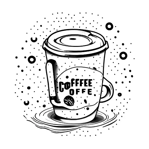 Bear Inside Coffee Cup