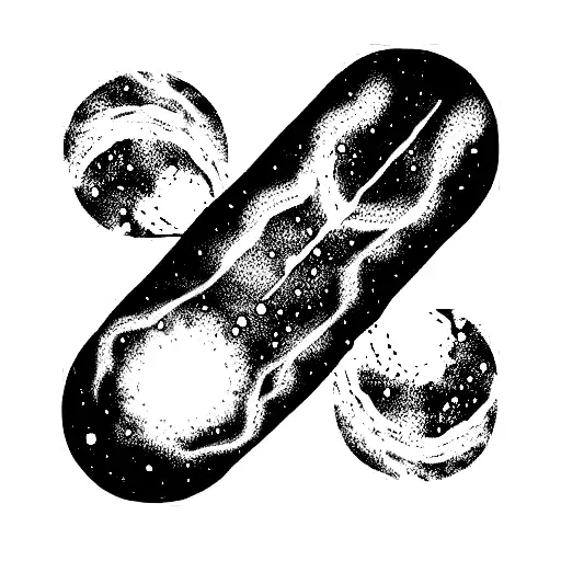 Unique Galaxy With 5 Planets Forearm