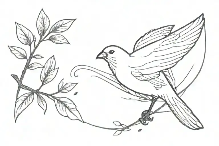 White Finch Bird Flying Towards